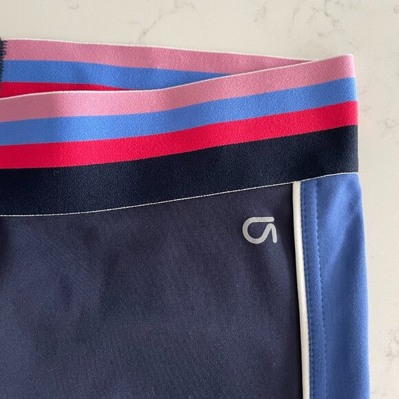 Gap Fit Eclipse Side Stripe Paneled 7/8 Length Leggings Blue White Sz S - Picture 4 of 9